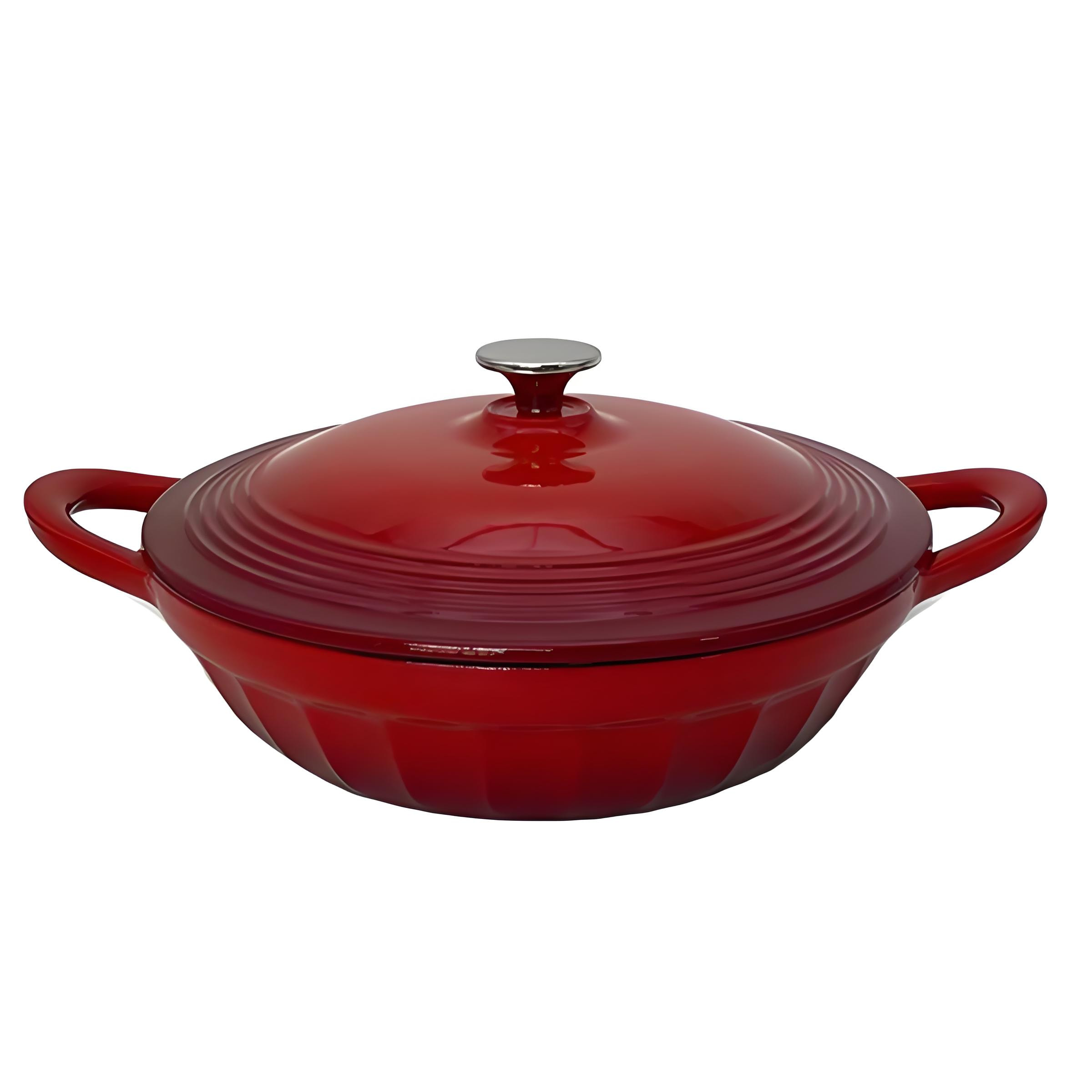 Enameled Cast Iron Seafood Pot