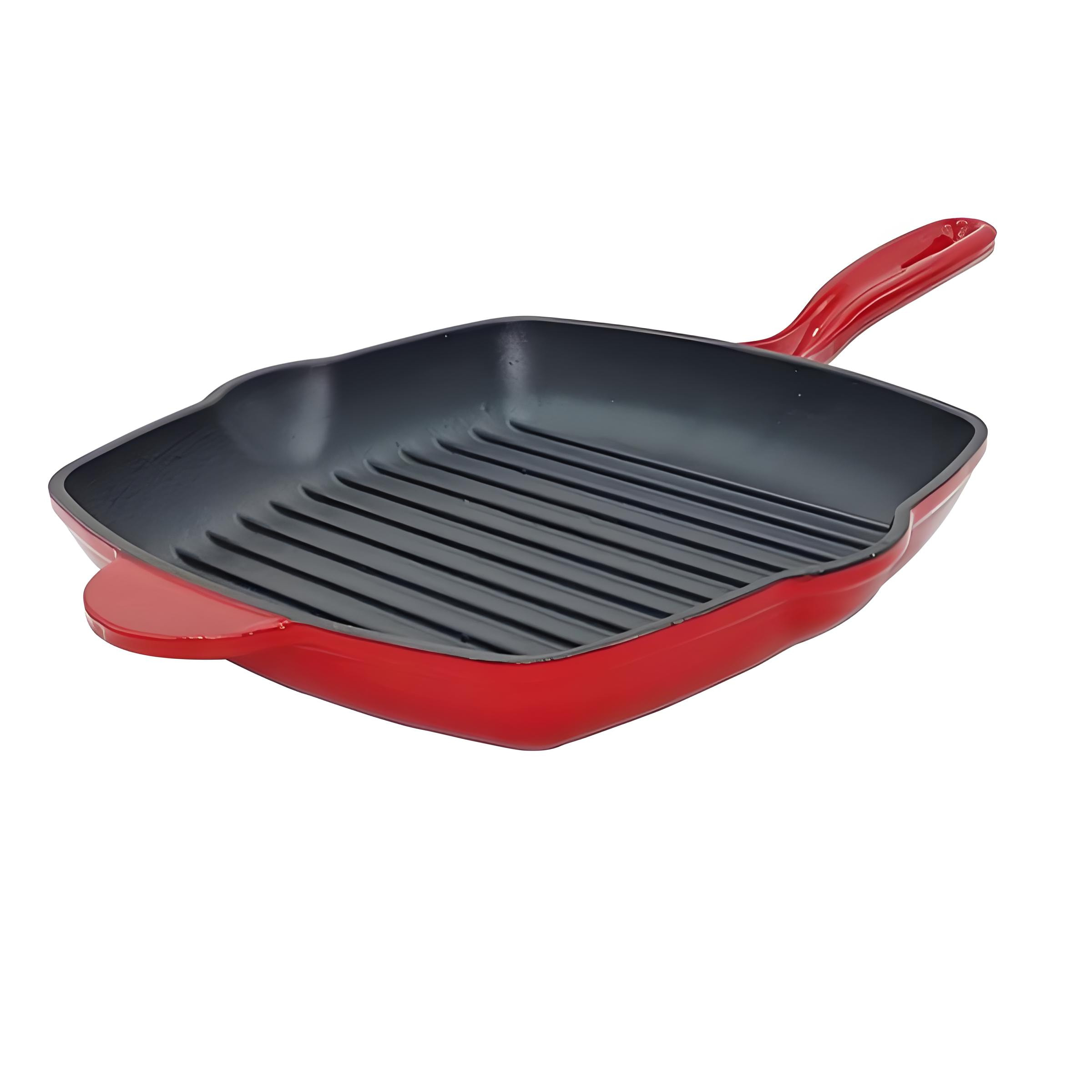 25cm Enameled Cast Iron Steak Pan