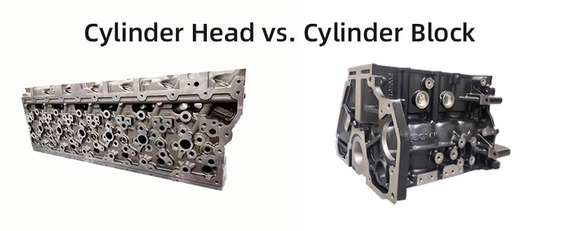 Cylinder Head vs Block - Material/Weight/Process Comparison - Engine Component Selection Guide