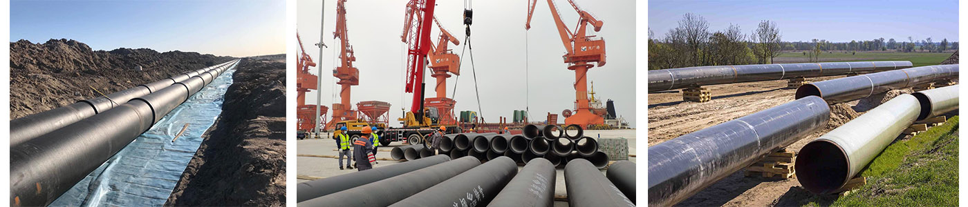 Large diameter ductile iron pipelines used in long-distance water transfer project