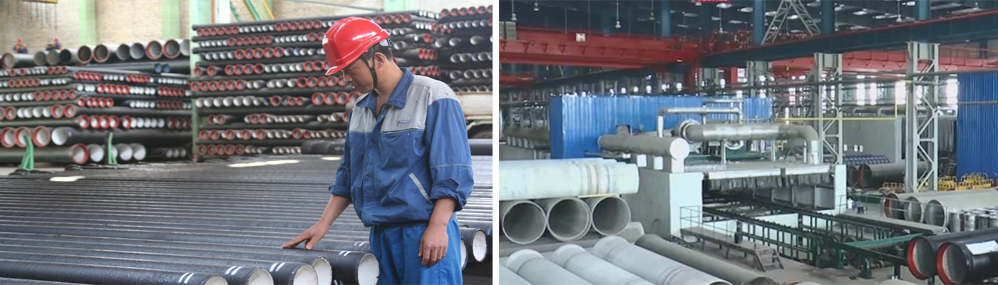 High-strength ductile cast iron pipe with ISO 2531 certification for municipal water supply and sewer systems
