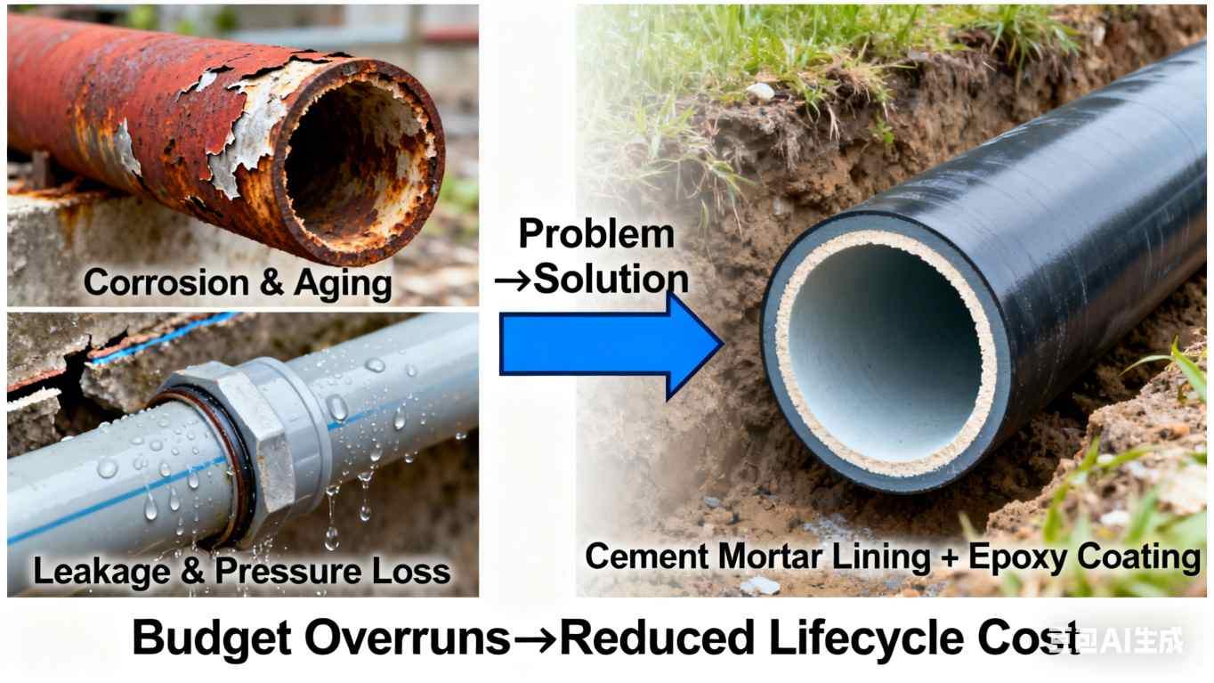 球墨铸铁管解决方案配图 球墨铸铁管解决方案配图