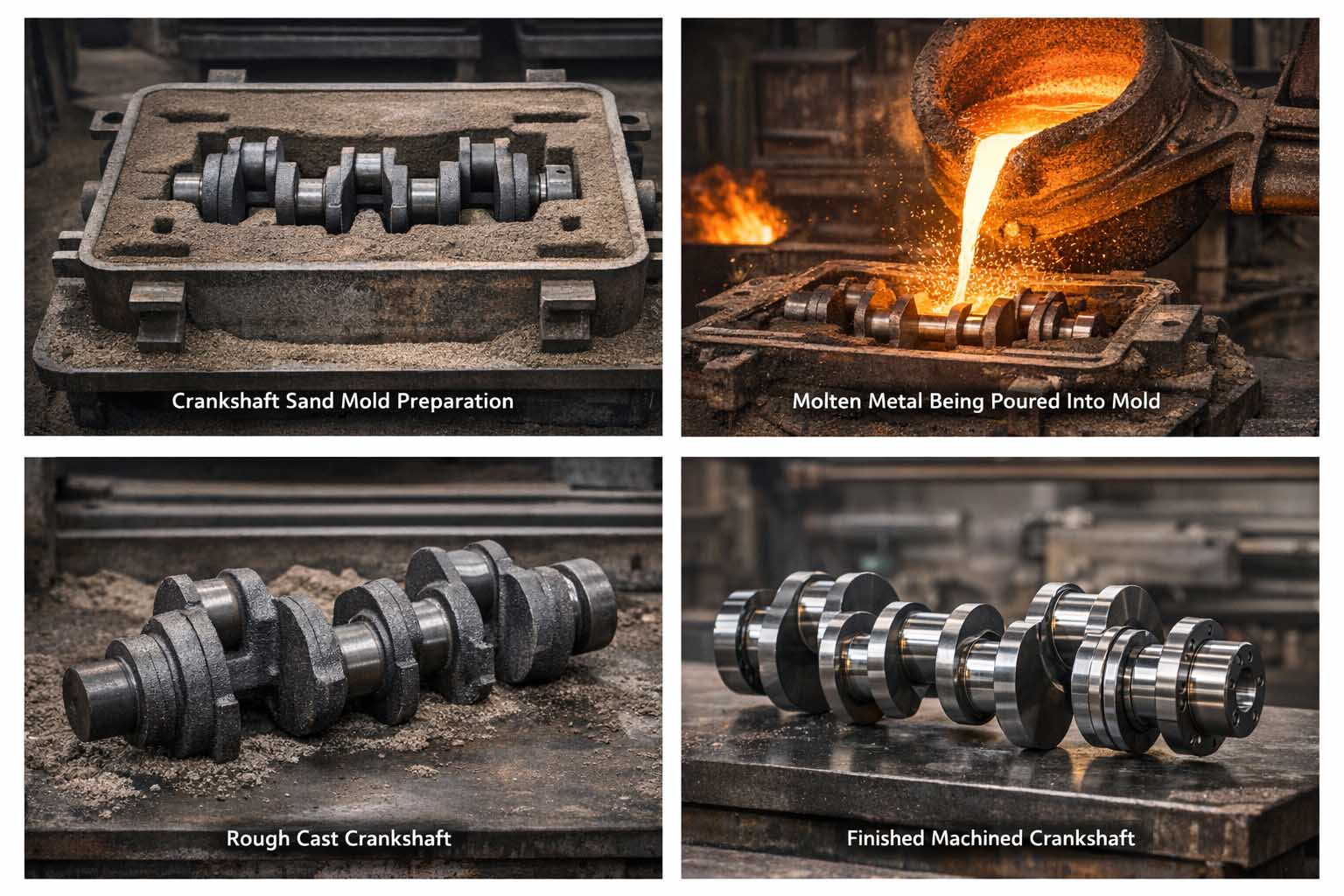 How Is a Crankshaft Casting Manufactured