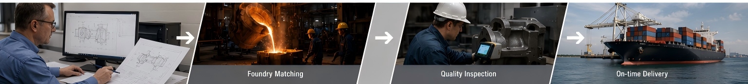 China steel casting sourcing process with supplier matching quality inspection and international shipment.jpg China steel casting sourcing process with supplier matching quality inspection and international shipment.jpg