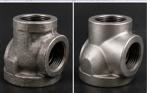 Comparison of water glass and silica sol investment castings showing differences in surface finish Comparison of water glass and silica sol investment castings showing differences in surface finish